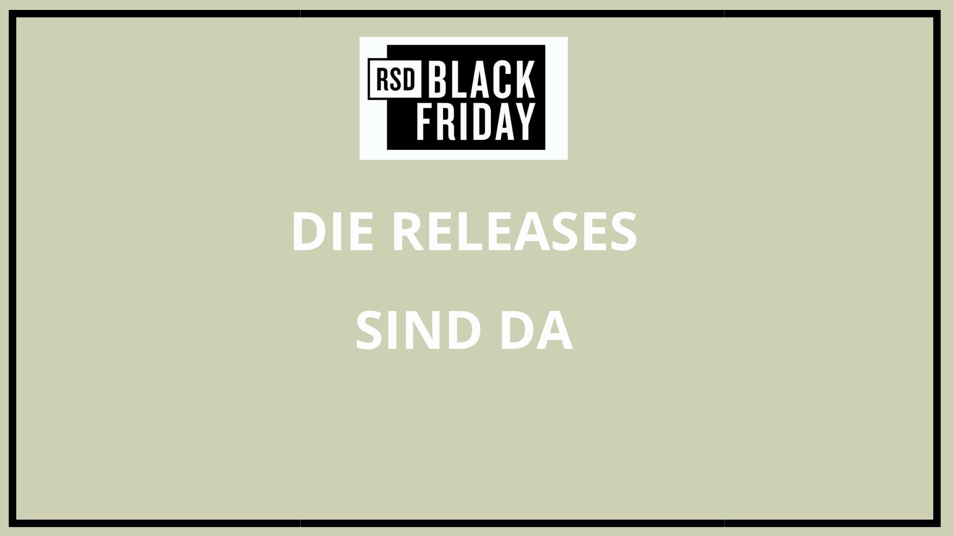 You are currently viewing Am 26. November findet der RSD-Black Friday mit rund 50 exklusiven Spezialveröffentlichungen statt