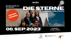 Read more about the article NEUER TERMIN: RECORD STORE DAY IN CONCERT MIT DIE STERNE